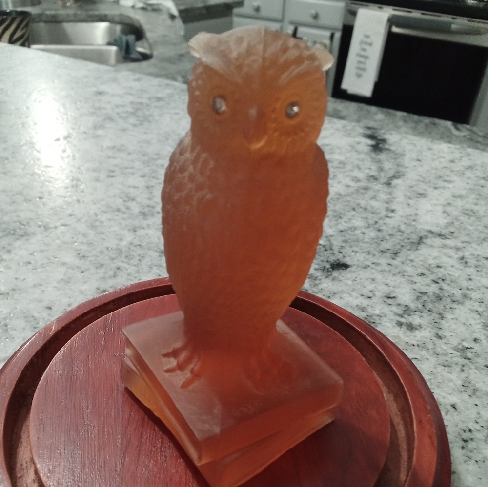 Vintage Owl  Amber